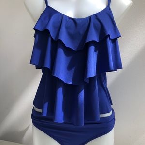 🌊Ocean Blue (New w/ Tags) 2 Piece Ruffle-licious